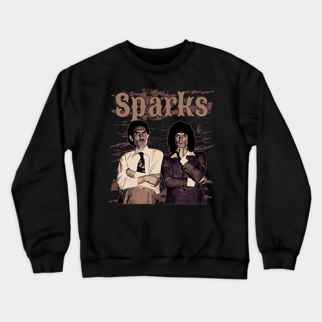 Sparks // Brown vintage Crewneck Sweatshirt by Degiab